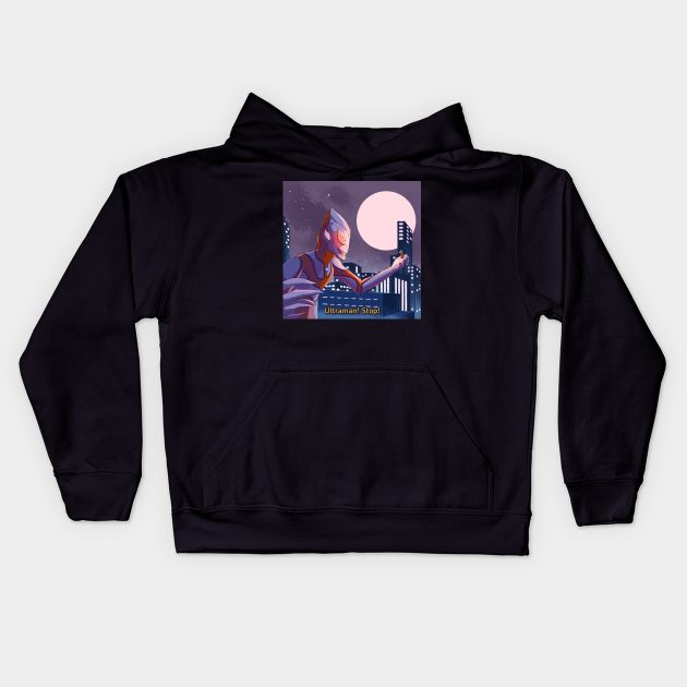 Imitation Ultraman! - 80S ANIME AESTHETIC CONCEPT Kids Hoodie by Hojyn